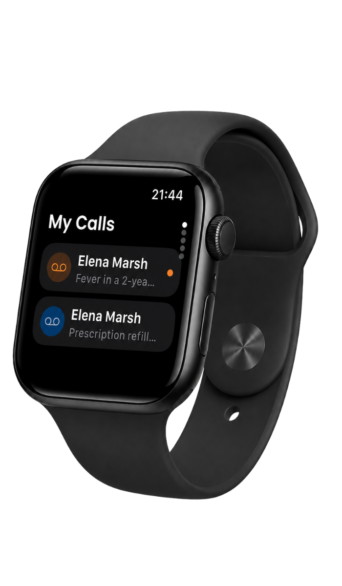 On Call Central on Apple Watch: my patient calls